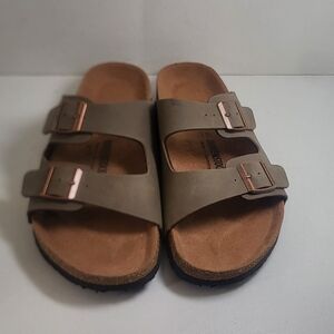 Birkenstock Taupe Sandals with Buckles